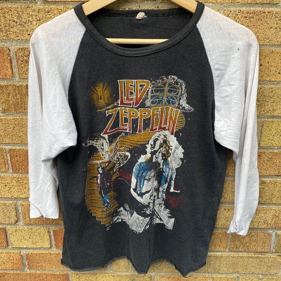 TRUE Vintage 1977 Led Zeppelin Stairway To Heaven Band T Shirt - Picture 8 of 16